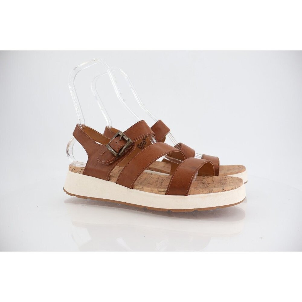 Born BOC Meadows Slingback Sandal Women Size 11 Brown Vegan Platform Strappy